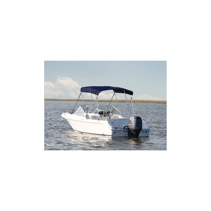 Leader Accessories 13 Colors 3 Bow Bimini Top Boat Cover 4 Straps for Front and Rear Includes Mounting Hardwares with 1 Inch Aluminum Frame 