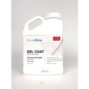 CLEAR COTE WHITE GELCOAT WITH WAX - GALLON