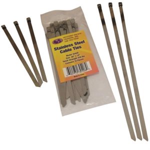 WESTERN PACIFIC 30420 8 INCH STAINLESS STEEL CABLE TIE 50 PACK