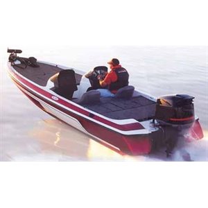CARVER 77216F-10 WIDE BASS BOAT COVER FOR BOATS 16'6"