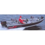 CARVER 77816F-10 JON STYLE BASS BOAT, OUTBOARD COVER FOR BOATS 16'6" x 72in