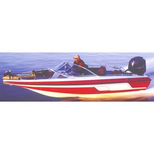 CARVER 77320P-10 FISH & SKI STYLE BOAT WITH WALK THRU WINDSHIELD, FOR BOATS 20'6 x 96IN., O / B