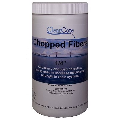 CLEAR COTE 131283 CHOPPED GLASS FIBERS - QUART