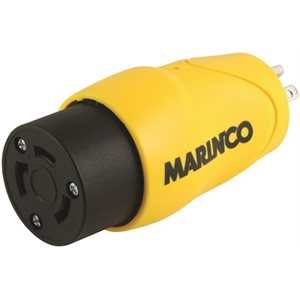MARINCO S15-30 STRAIGHT ADAPTER 15A MALE STRAIGHT BLADE TO 30A FEMALE LOCKING