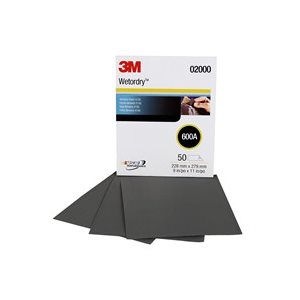 3M 02000 600A GRADE TRI-M-ITE WETORDRY 9in X 11in PAPER SHEETS (50 PACK) 