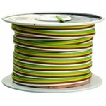 DEKA 02915 14 GAUGE WHITE, BROWN, YELLOW & GREEN PARALLEL WIRE - 100ft ROLL 