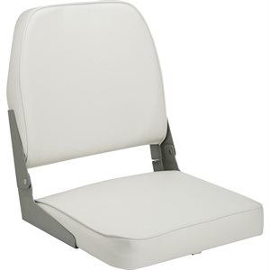 ATTWOOD 98395WH WHITE LOW BACK FOLDING BOAT SEAT