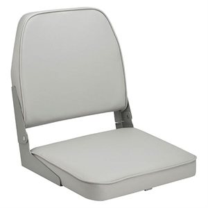 ATTWOOD 98395GY GRAY LOW BACK FOLDING BOAT SEAT